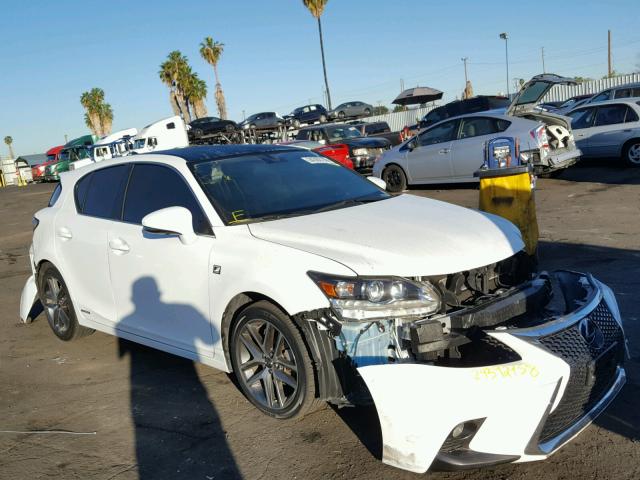 JTHKD5BH6G2254712 - 2016 LEXUS CT 200 WHITE photo 1