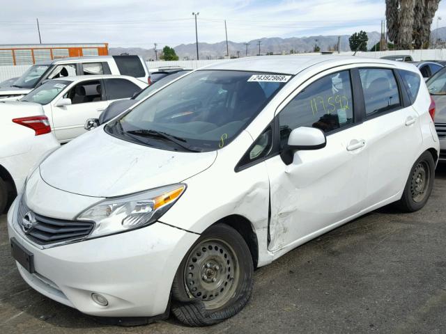 3N1CE2CP0EL391604 - 2014 NISSAN VERSA NOTE WHITE photo 2