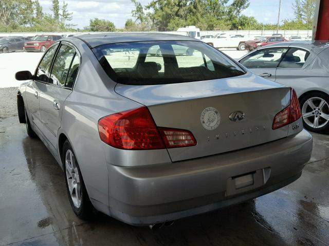 JNKCV51E23M320292 - 2003 INFINITI G35 GRAY photo 3