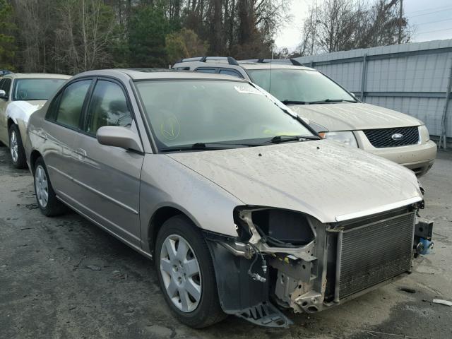 2HGES26772H547718 - 2002 HONDA CIVIC EX 金色 照片 1