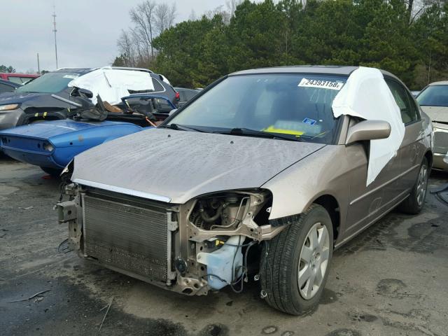 2HGES26772H547718 - 2002 HONDA CIVIC EX 金色 照片 2