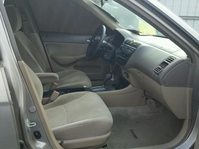 2HGES26772H547718 - 2002 HONDA CIVIC EX 金色 照片 5