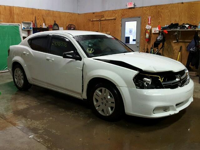 1B3BD4FB3BN563239 - 2011 DODGE AVENGER EX WHITE photo 1