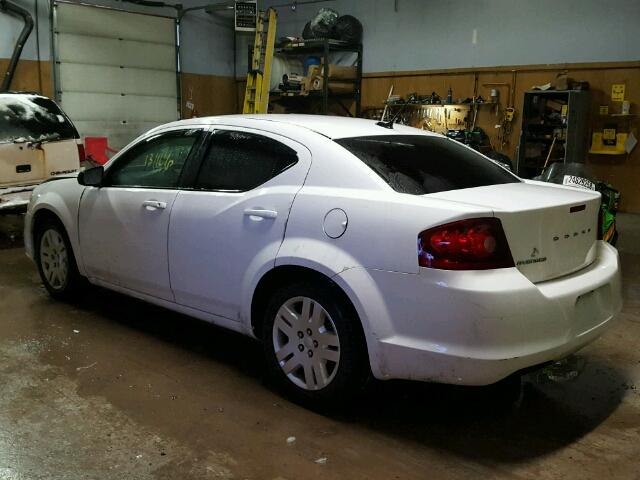 1B3BD4FB3BN563239 - 2011 DODGE AVENGER EX WHITE photo 3