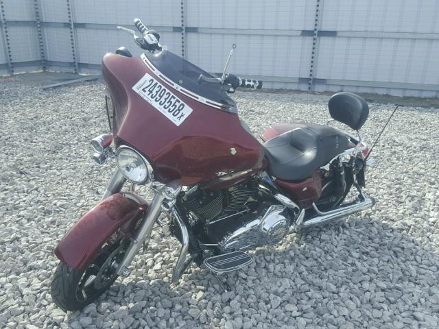 1HD1KB4168Y640111 - 2008 HARLEY-DAVIDSON FLHX RED photo 2