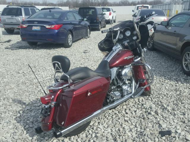 1HD1KB4168Y640111 - 2008 HARLEY-DAVIDSON FLHX RED photo 4