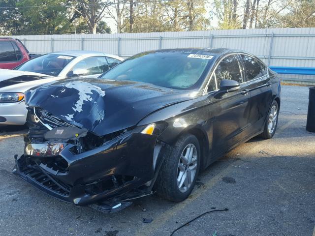 1FA6P0H74F5125141 - 2015 FORD FUSION SE BLACK photo 2