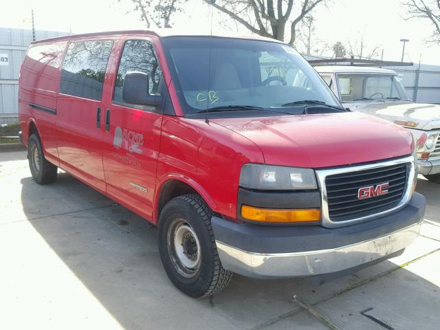 1GTGG29V551222183 - 2005 GMC SAVANA G25 RED photo 1