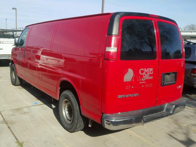 1GTGG29V551222183 - 2005 GMC SAVANA G25 RED photo 3