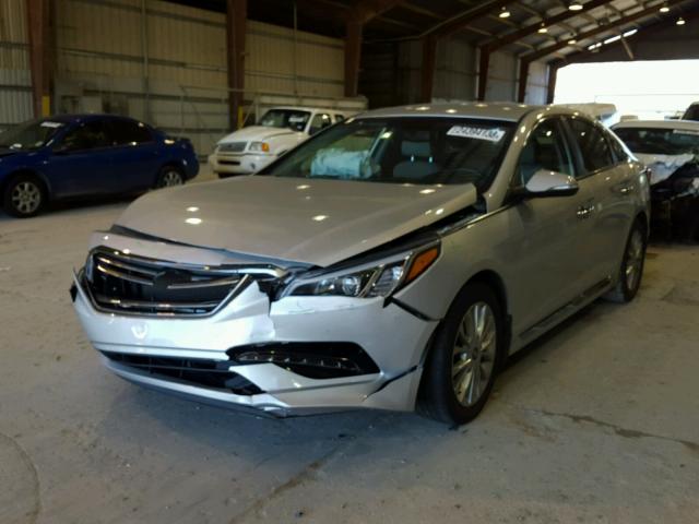 5NPE34AF0FH191504 - 2015 HYUNDAI SONATA SPO SILVER photo 2