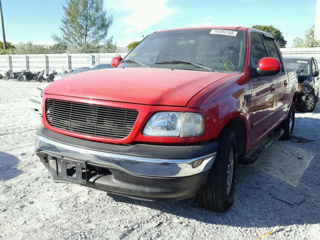 1FTRW07W01KE42590 - 2001 FORD F150 SUPER RED photo 2