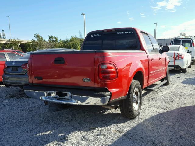 1FTRW07W01KE42590 - 2001 FORD F150 SUPER RED photo 4