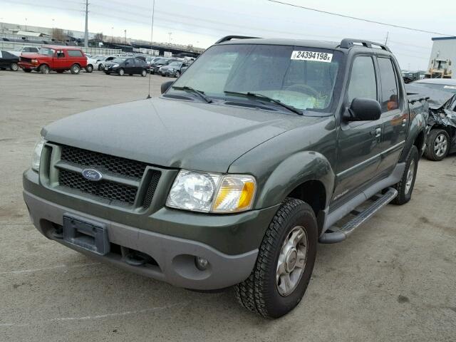 1FMZU77E72UC57587 - 2002 FORD EXPLORER S GREEN photo 2