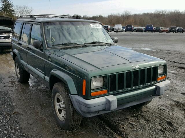 1J4FF68S8XL571840 - 1999 JEEP CHEROKEE S GREEN photo 1