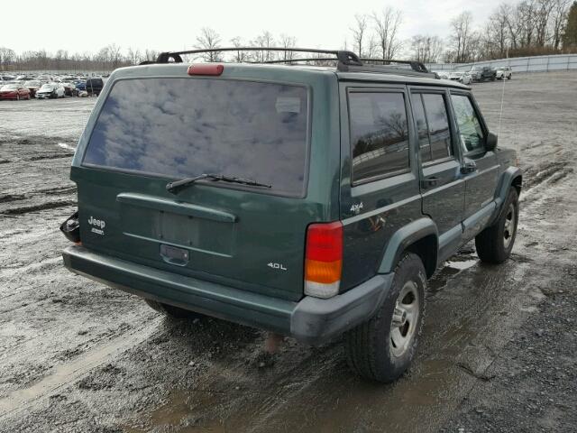 1J4FF68S8XL571840 - 1999 JEEP CHEROKEE S GREEN photo 4