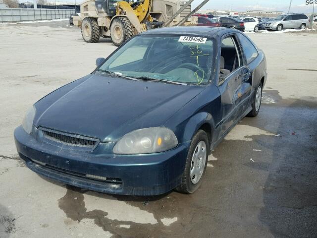 1HGEJ8242WL028473 - 1998 HONDA CIVIC EX GREEN photo 2