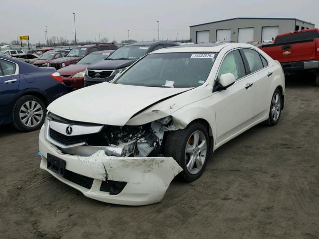 JH4CU2F63AC020413 - 2010 ACURA TSX WHITE photo 2