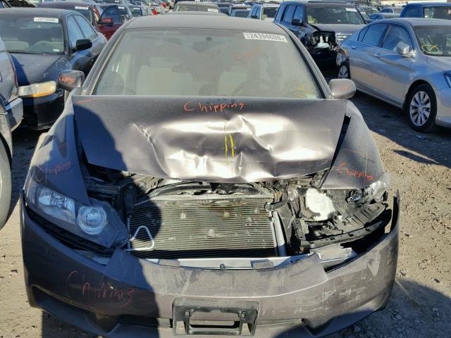 19XFA1F54AE079066 - 2010 HONDA CIVIC LX GRAY photo 7