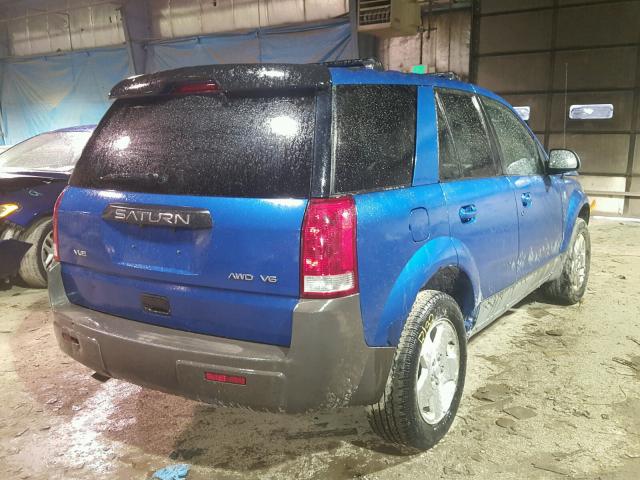 5GZCZ63454S825108 - 2004 SATURN VUE BLUE photo 4