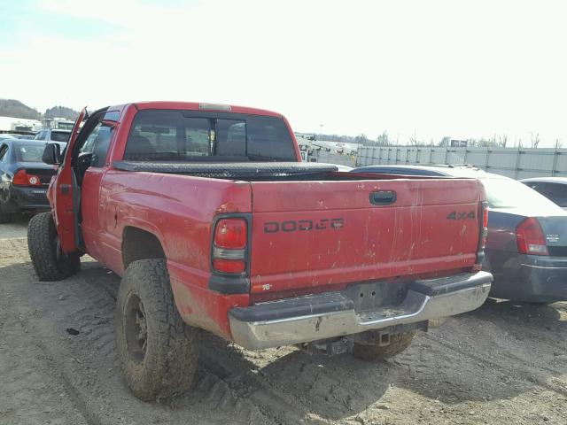 1B7KF236XWJ174695 - 1998 DODGE RAM 2500 RED photo 3