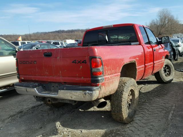 1B7KF236XWJ174695 - 1998 DODGE RAM 2500 RED photo 4