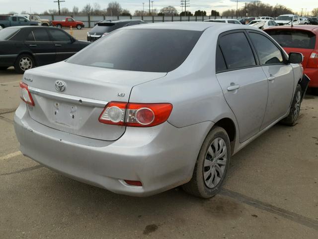 2T1BU4EE3CC777470 - 2012 TOYOTA COROLLA BA SILVER photo 4