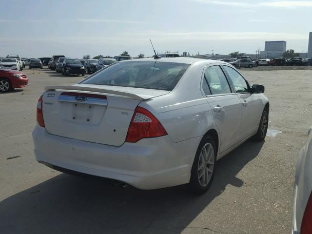 3FAHP0JA1CR443855 - 2012 FORD FUSION SEL WHITE photo 4