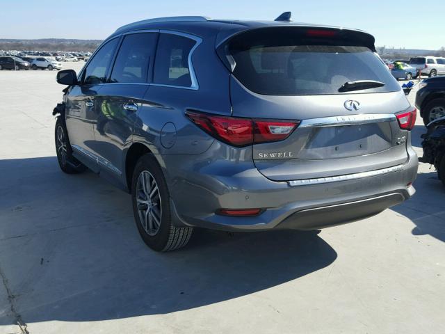 5N1DL0MM8JC506922 - 2018 INFINITI QX60 CHARCOAL photo 3