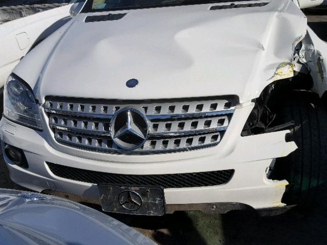 4JGBB86E07A240394 - 2007 MERCEDES-BENZ ML 350 WHITE photo 7