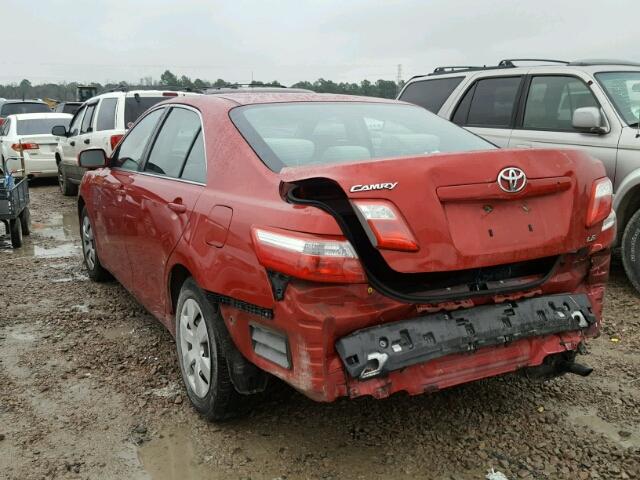 4T1BE46K39U340755 - 2009 TOYOTA CAMRY BASE RED photo 3