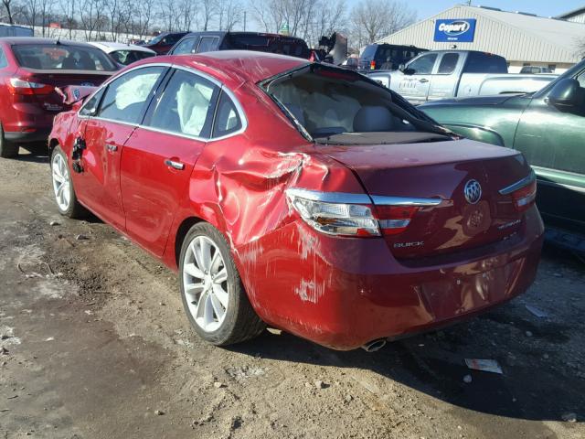 1G4PS5SK8F4176280 - 2015 BUICK VERANO RED photo 3