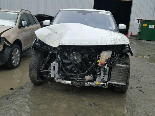 SALWR2PF2GA656557 - 2016 LAND ROVER RANGE ROVE WHITE photo 9