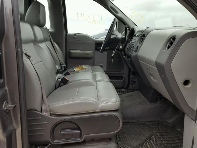 1FTRF12217KD38368 - 2007 FORD F150 GRAY photo 5