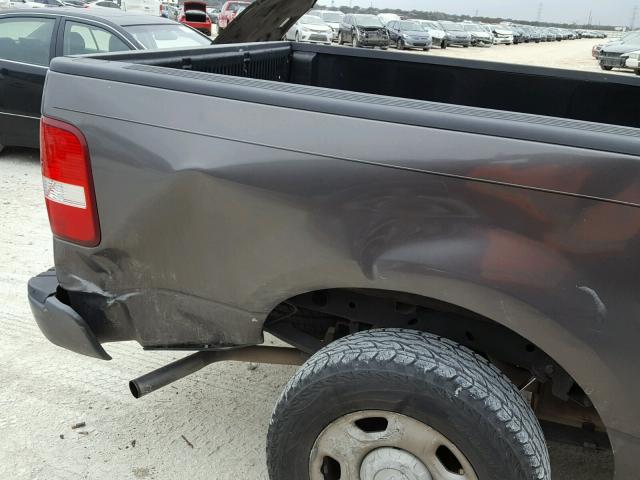 1FTRF12217KD38368 - 2007 FORD F150 GRAY photo 9