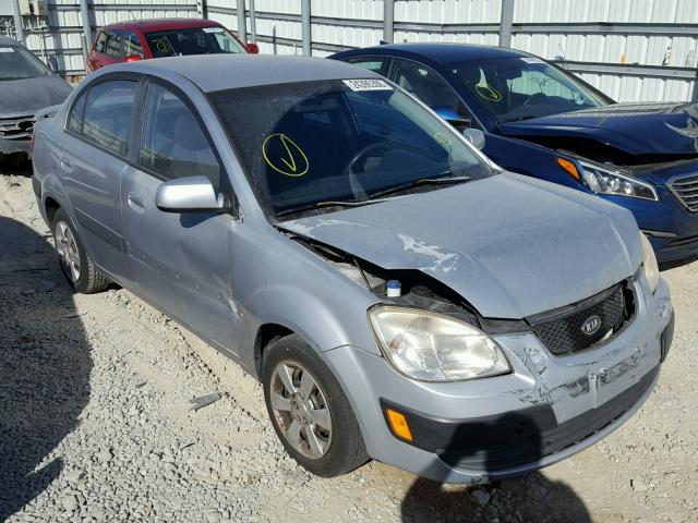 KNADE123X76203174 - 2007 KIA RIO BASE SILVER photo 1