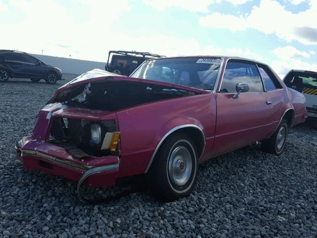 2D27KAP566851 - 1980 PONTIAC LEMANS PINK photo 2