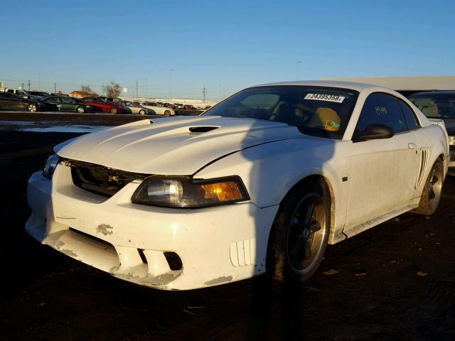 1FAFP42X33F432838 - 2003 FORD MUSTANG GT WHITE photo 2