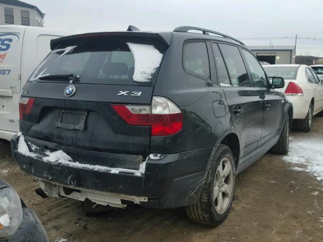 WBXPC93417WF08841 - 2007 BMW X3 3.0SI BLACK photo 4
