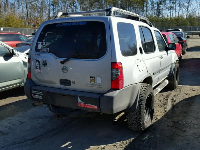 5N1ED28Y24C672836 - 2004 NISSAN XTERRA XE SILVER photo 4