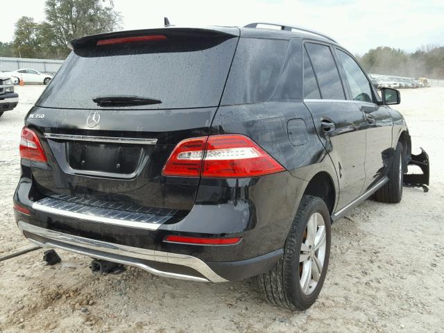 4JGDA5JBXEA405341 - 2014 MERCEDES-BENZ ML 350 BLACK photo 4