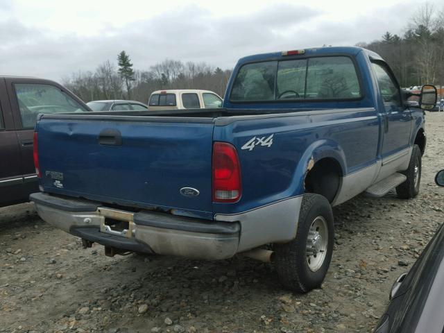 1FTNF21L0YED05490 - 2000 FORD F250 SUPER BLUE photo 4