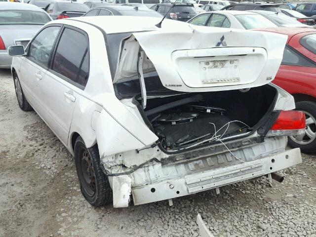 JA3AJ26E06U063745 - 2006 MITSUBISHI LANCER ES WHITE photo 3