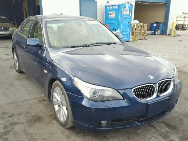 WBANB53586CP01491 - 2006 BMW 550 I BLUE photo 1