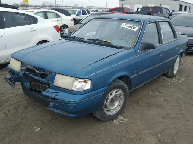 2FAPP36U9NB113012 - 1992 FORD TEMPO GL GREEN photo 2