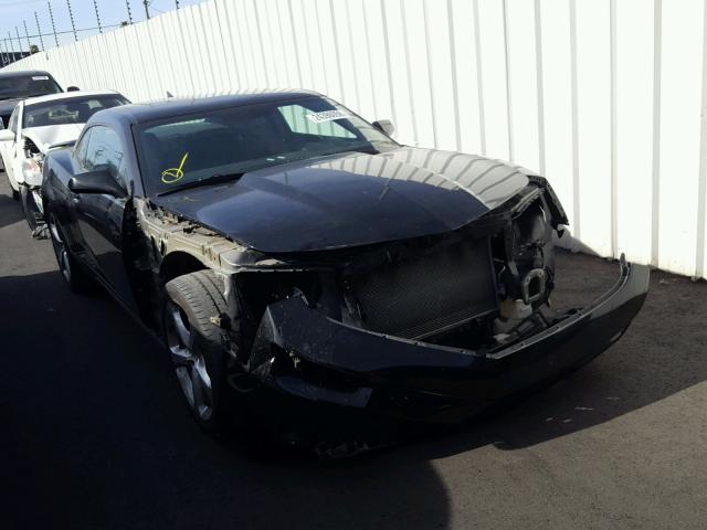 2G1FD1E31F9244433 - 2015 CHEVROLET CAMARO LT BLACK photo 1