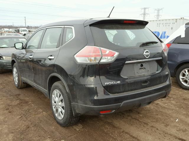 KNMAT2MV4FP504242 - 2015 NISSAN ROGUE S BLACK photo 3