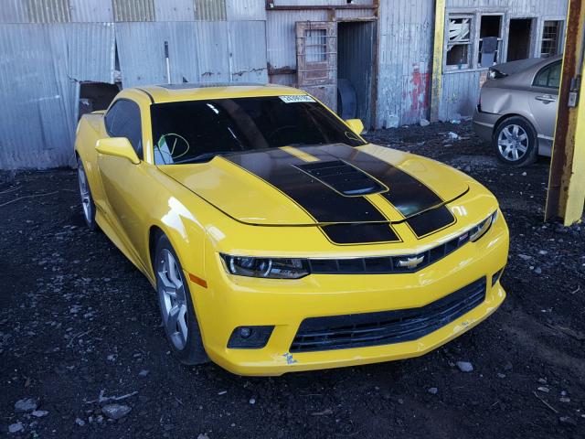 2G1FK1EJ5A9110621 - 2010 CHEVROLET CAMARO SS YELLOW photo 1