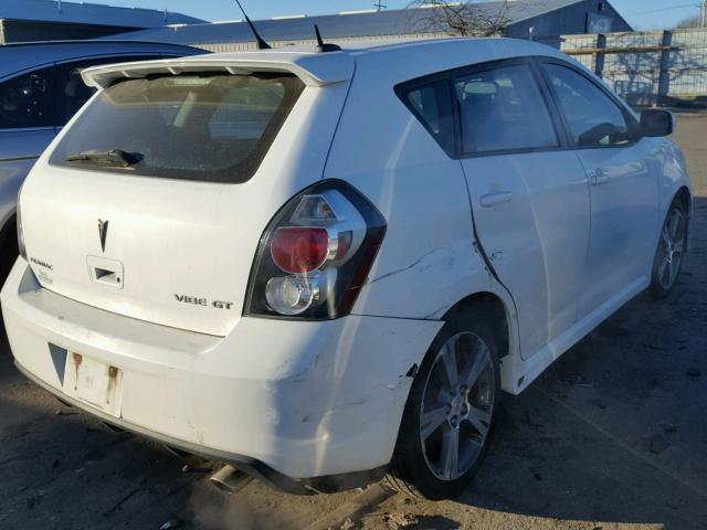 5Y2SR670X9Z435320 - 2009 PONTIAC VIBE GT WHITE photo 4