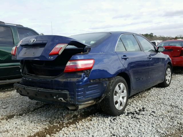 4T1BE46K07U151462 - 2007 TOYOTA CAMRY NEW BLUE photo 4