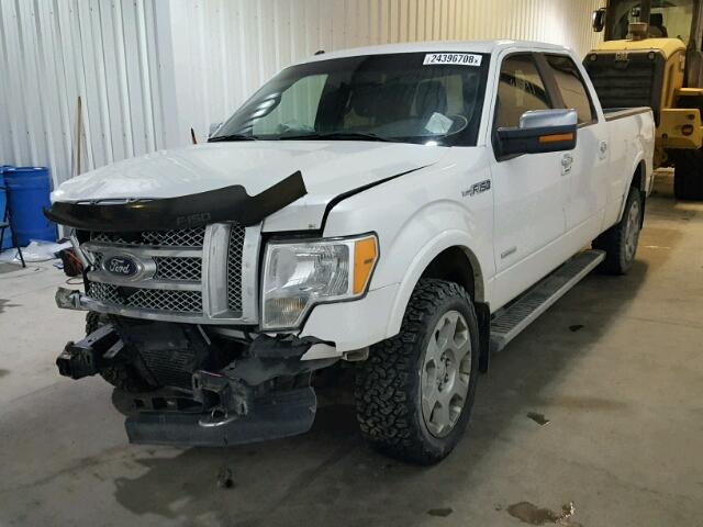 1FTFW1ET0CFB16995 - 2012 FORD F150 SUPER WHITE photo 2